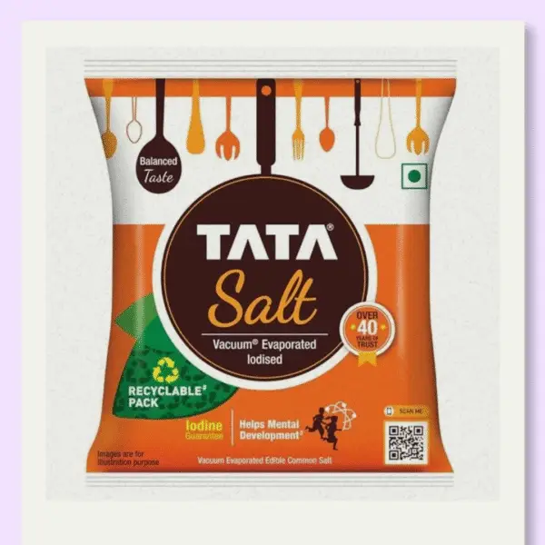 Tata Salt 1 Kg, Free Flowing and Iodised Namak, Vacuum Evaporated, Salt in Fresh