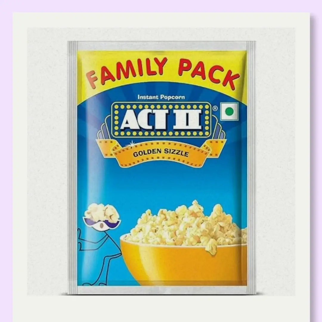 ACT II Instant Golden Sizzle Popcorn, (90 + 30 gm)120g/(90 + 22.5gm ) = 112.5gm [weight may vary]